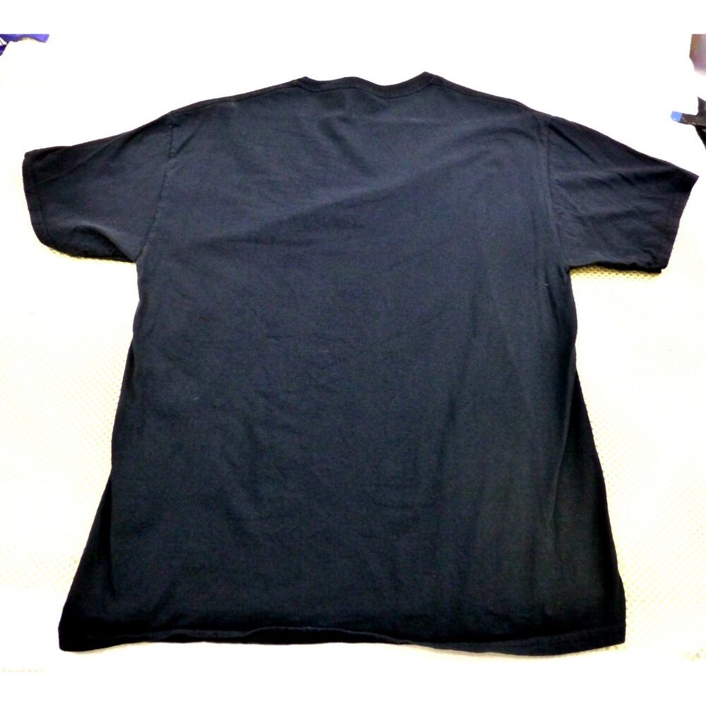 Star Wars Black Graphic Tee Darth Vader Stormtroopers AT-AT Print Fruit Of The L - Picture 3 of 9
